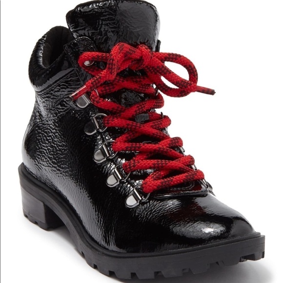 SCHUTZ NICEIA PATENT LEATHER HIKING BOOT - NIB! - Picture 7 of 12